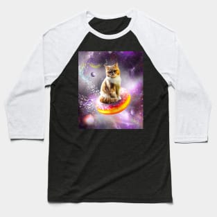 Galaxy Cat Donut - Space Cats Riding Donuts Baseball T-Shirt